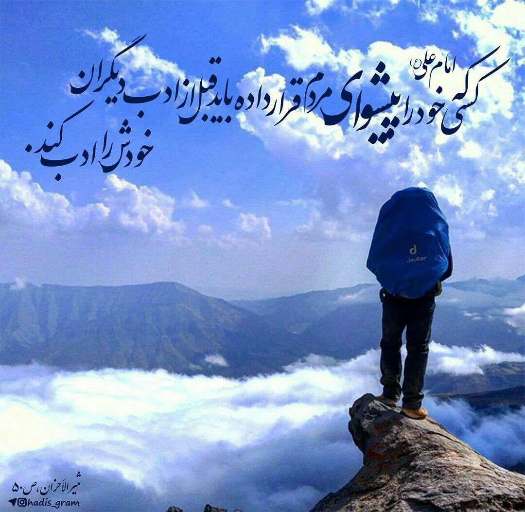 حدیثی از امام علی در مورد ادب کردن